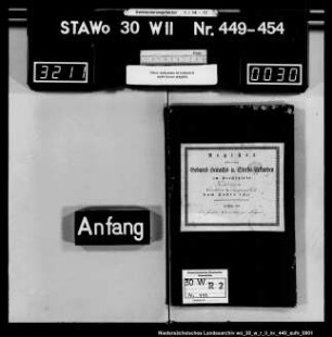 Zivilstandsregister Küblingen