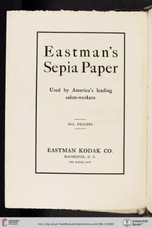 Eastman Kodak Co. [Sepia Paper]