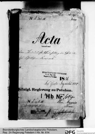 Bau und Unterhaltung der Gebäude des Lehrerseminars in Neuruppin