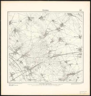 Meßtischblatt 2907 : Frechen, 1895 : Frechen. - Aufn. 1893. - 1:25000. - [Berlin]: Reichsamt für Landesaufnahme, 1895. - 1 Kt.