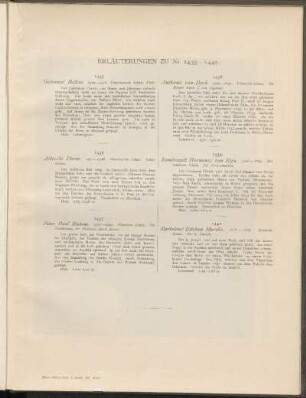 Erläuterungen zu Nr. 1435 - 1440:
