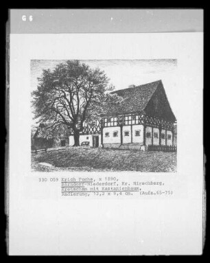 Bärndorf-Niederdorf, Kretscham mit Kastanienbaum