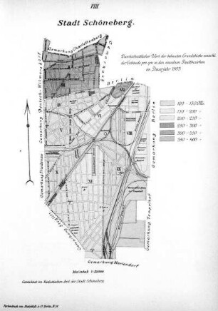 Karte: VIII. Stadt Schöneberg