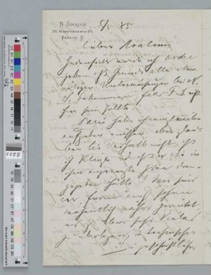 Brief an Johannes Brahms