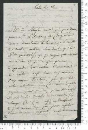 Brief von Victorine de Chamisso an Charles de Chamisso und Hippolyte de Chamisso