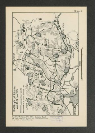 Skizze d. Die Kämpfe bei Soissons vom 12.-14. Jan. 1915.