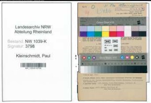 Entnazifizierung Paul Kleinschmidt , geb. 23.12.1895 (Gerichtsvollzieher)