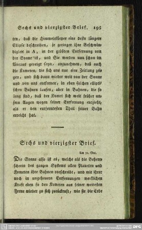 Sechs und vierzigster Brief