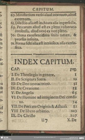 Index Capitum
