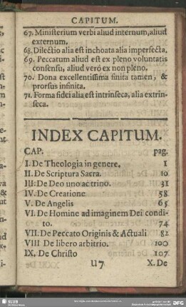 Index Capitum