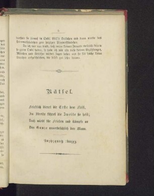 Rätsel.