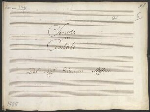 Sonaten; cemb; F-Dur