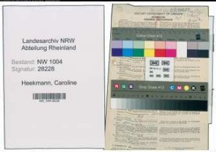 Entnazifizierung Caroline Heekmann , geb. 05.06.1890 (Postassistentin)