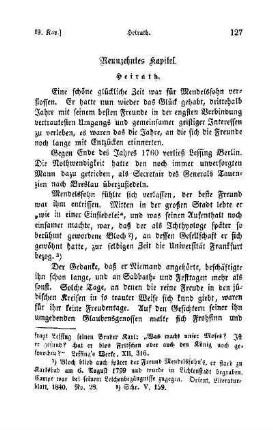 Neunzehntes Kapitel. Heirath