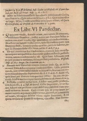 Ex Libr. VI. Pandectar.