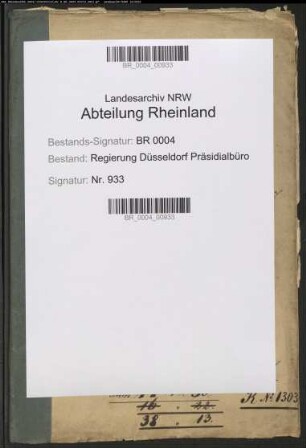 Feldwebel a.D. Ignaz von Rojewski, Lohnschreiber bei der Regierung Düsseldorf, Hausvater im Arresthaus Düsseldorf