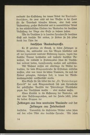 deutschen Auslandspresse
