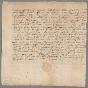 Tilman Riemenschneider (1460 - 1531) Autographen: Brief von Tilman Riemenschneider an N. N. - BSB Autogr.Cim. Riemenschneider, Tilman