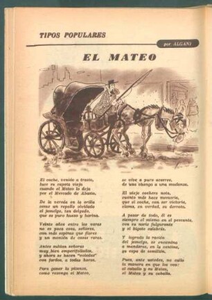 El Mateo : Tipos populares