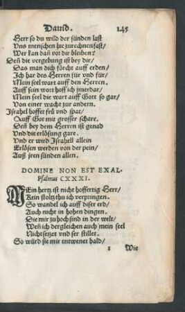 Psalmus CXXXI. - Psalmus CXL.