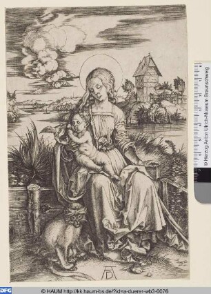 Maria mit der Meerkatze