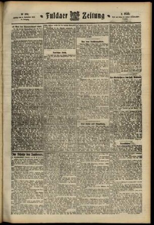 Zweite Ausgabe vom Freitag, den 06. September 1912.