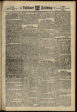 Zweite Ausgabe vom Freitag, den 06. September 1912.