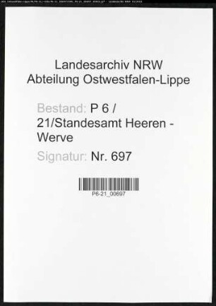 Namensverzeichnisse Heeren - Werve, Todesfälle