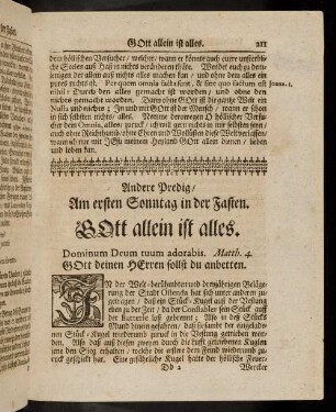 211-219, Andere Predig am ersten Sonntag in der Fasten