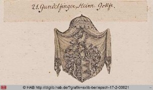 Wappen des Heinrich Gottfried Gundelfinger