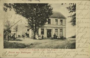 Gruss aus Hattingen - Restaurant zum Stadtwald, Inhaber Rich. Trögeler.