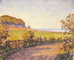 "Herbstlicher Feldweg zur Ostsee"