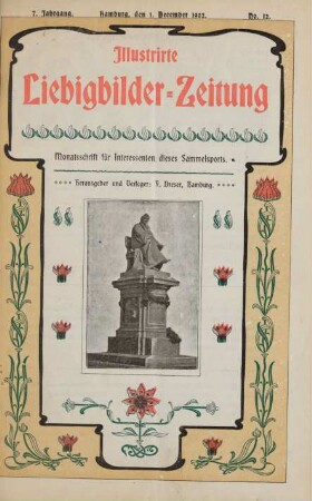 7. Jahrgang. Hamburg, 1. December 1902. No. 12.