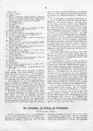 Der Zinnsoldat, ein Beitrag zur Volkskunde