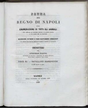 [2], [3], [2], Pt. 3,Text: Fauna Del Regno Di Napoli Ossia Enumerazione Di Tutti Gli Animali Che Abitano Le Diverse Regioni Di Questo Regno E Le Acque Che Le Bagnano. [2]. [Animali Articolati]. [3]. [Insetti]. [2]. Imenotteri. Pt. 3