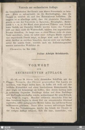 Vorwort zur sechszehnten Auflage.