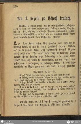 Na 4. ṅeżelu po tschoch kralach