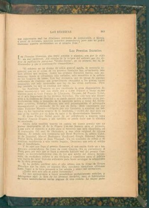 Los premios literarios