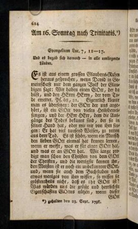 624-635, Am 16. Sonntag nach Trinitatis