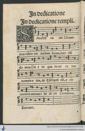 In dedicatione templi.