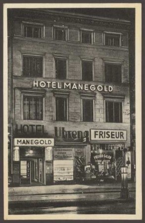 Ansichtskarte Hotel Manegold, Saarlandstraße 80