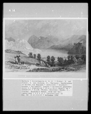 Wanderungen im Norden von England, Band 2 — Bildseite gegenüber Seite 8 — Ennerdale Water, from How Hall, Cumberland