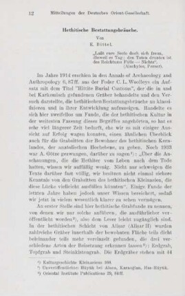 Hethitische Bestattungsbräuche