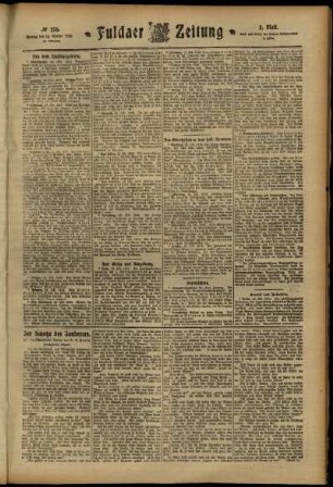 Zweite Ausgabe vom Montag, den 14. Oktober 1912.