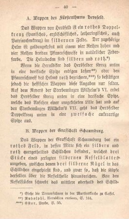 B. Wappen der Grafschaft Schaumburg.