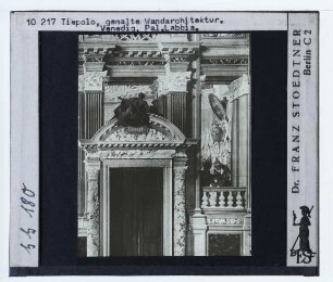 Venedig, Palazzo Labia,Tiepolo, Das Gastmahl der Kleopatra (Palazzo Labia) : Detail: Gemalte Wandarchitektur