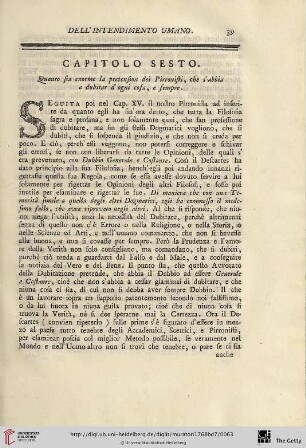 Capitolo sesto