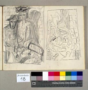 Ecce Homo und Masken in Trümmern