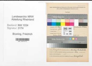 Entnazifizierung Friedrich Bruning , geb. 21.03.1879 (Oberstabsarzt)