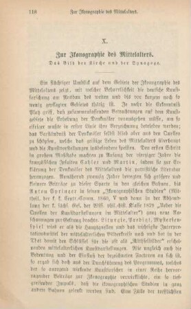 118-125 Zur Ikonographie des Mittelalters : Das Bild der Kirche und der Synagoge